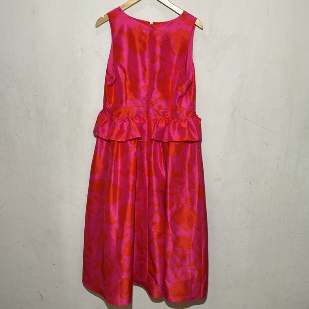 Kate Spade X Target Classic Rose Peplum Midi Dress  Size 16 NWOT - Picture 6 of 9